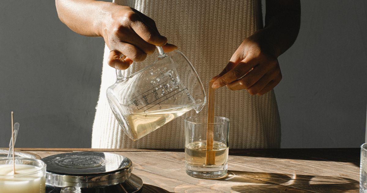 DIY scented candle